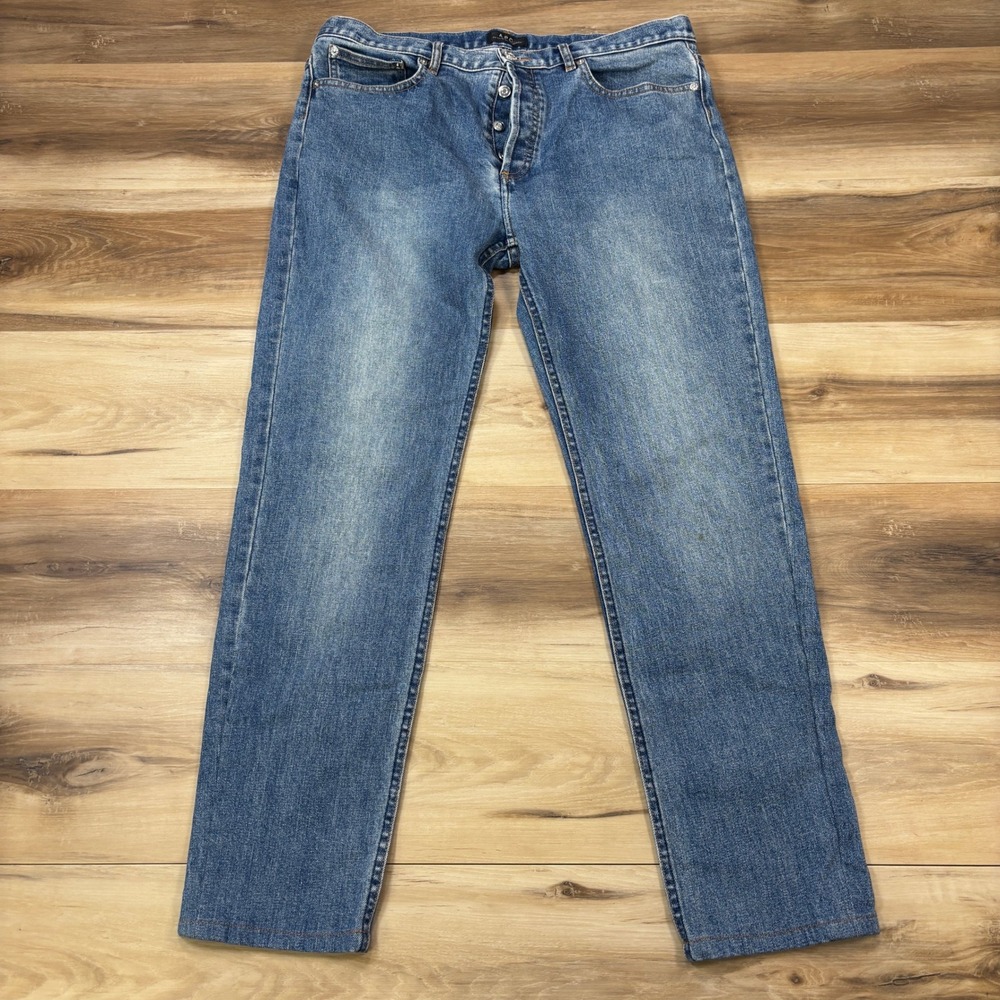 A.P.C. Petit New Standard Jeans Womens 34 Slim Straight Denim Blue Wash Minimal
